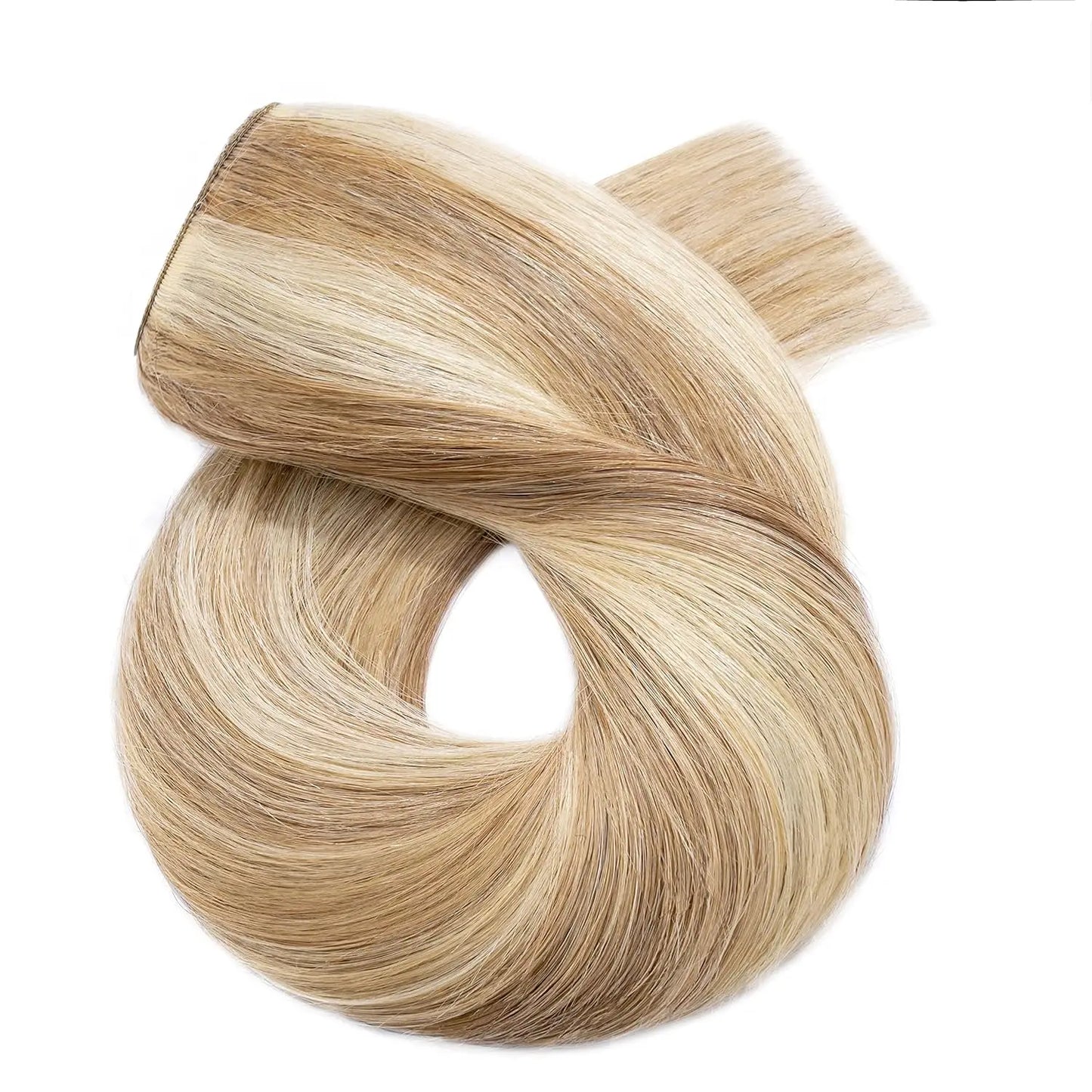 Bone Straight Clip In Hair Extensions 100% Human Hair 5 Clips 3/4 Full Head One Piece Clip In Human Hair Extensions For Women