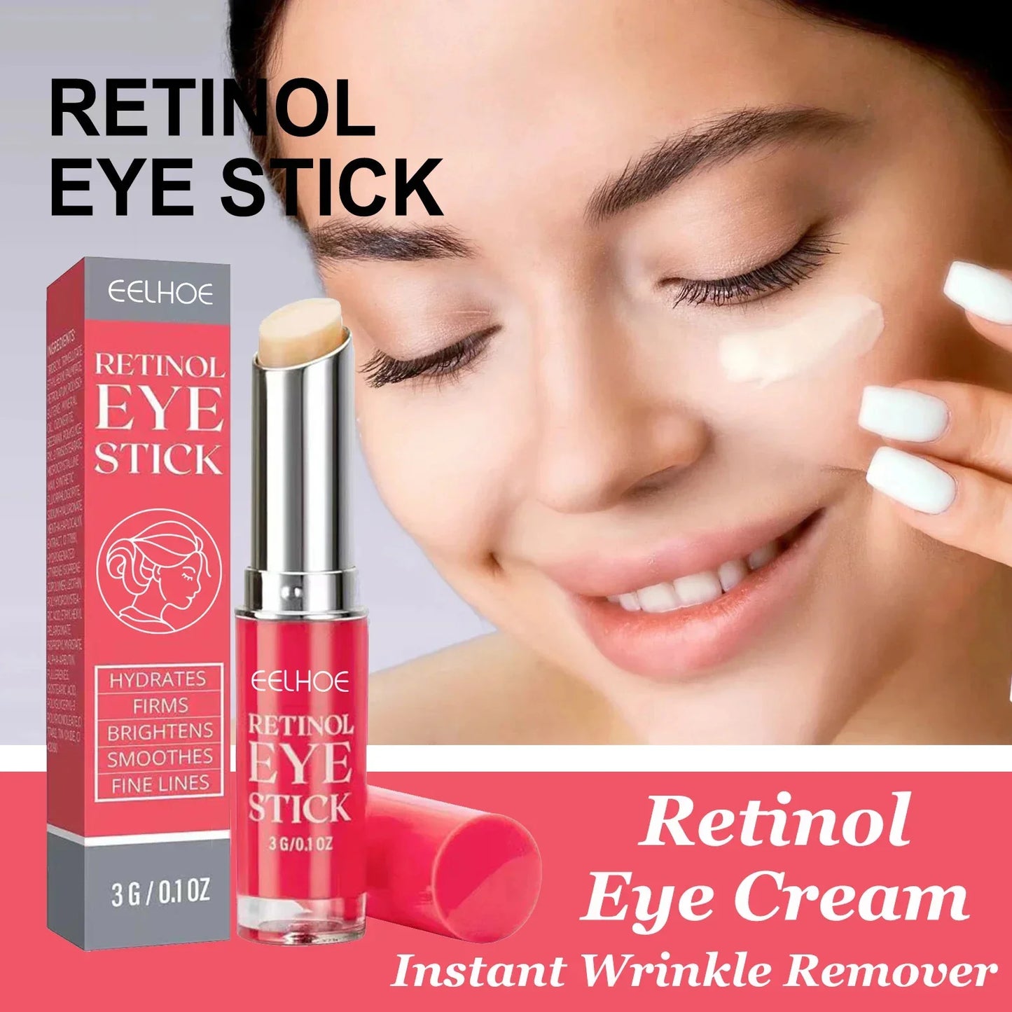 Retinol Eye Bags Cream Anti Dark Circles Instant Wrinkle Remover Aging Fine Lines Whitening Moisturizing Eye SkinCare Cosmetics