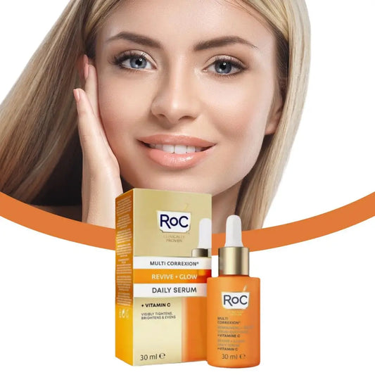 ROC Anti Aging Facial Serum Improve Skin Alasticity Fade Fine Lines Firming Skin Shrink Pores Reduces Wrinkle Pigmentati