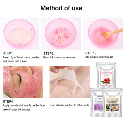 DIY SPA Beauty Salon Home Use Whitening Rose Gold Peel Off Facial Soft Hydro Mask Powder Face Mask Skin Care