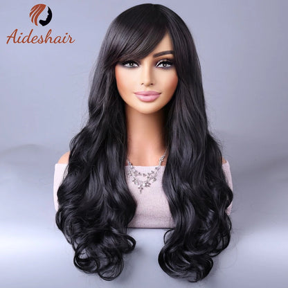 Synthetic wig new European and American wig in the long curly hair full head set large wave high temperature silk
