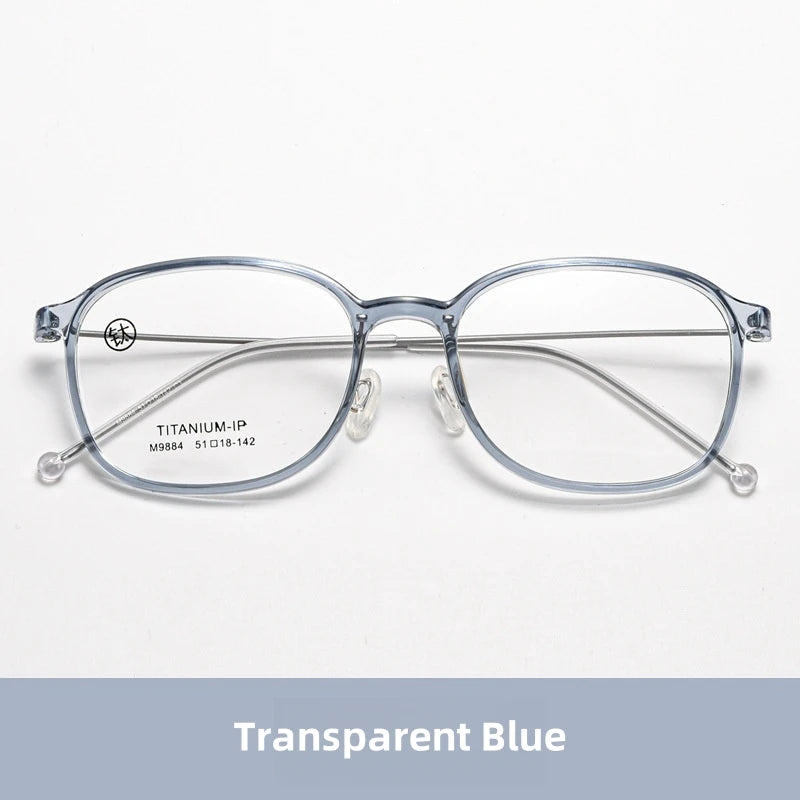 FIRADA 2025 Fashionable Comfortable Glasses Retro Ultra Light Titanium Optical Prescription Eyeglasses Frames For Women 9884-C