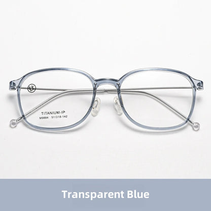 FIRADA 2025 Fashionable Comfortable Glasses Retro Ultra Light Titanium Optical Prescription Eyeglasses Frames For Women 9884-C