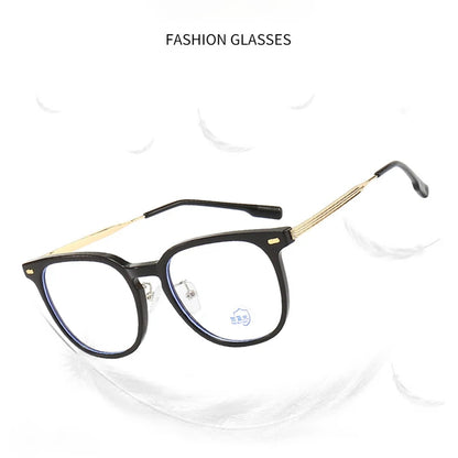 New Glasses Frame Camping Cycling Fishing Men Retro Glasses Frame Luxury Brand Design Tea Color Women Anti Blue Light Glasses