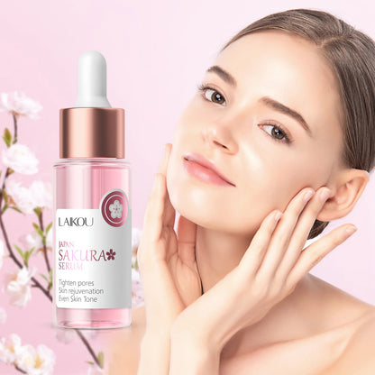Sakura Whitening Face Serum Anti Aging Fade Fine Lines Tighten Pores Improve Melanin Pigment Dull Moisturizer Brighten Skin Care