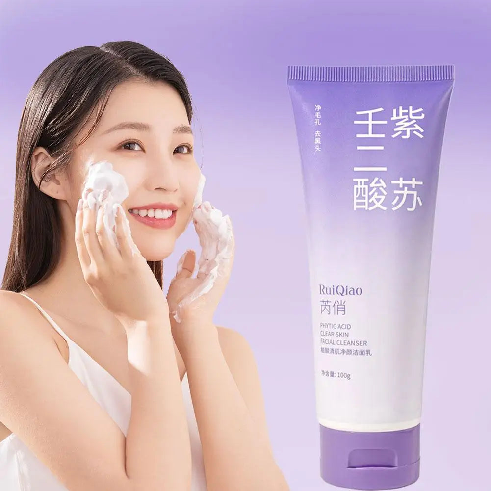 Moisturizing Facial Cleanser Perilla Essence Deep Cleaning Gentle Oil Control Acne Removal Shrink Pores Cleanser Face Skin Care