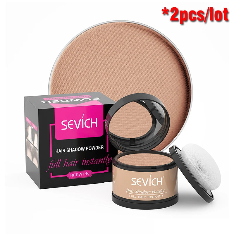 Sevich Hairline Shadow Powder Instantly Black Root Cover Up Natural Hair Filling Hair Fluffy Powder Waterproof Hair Concealer