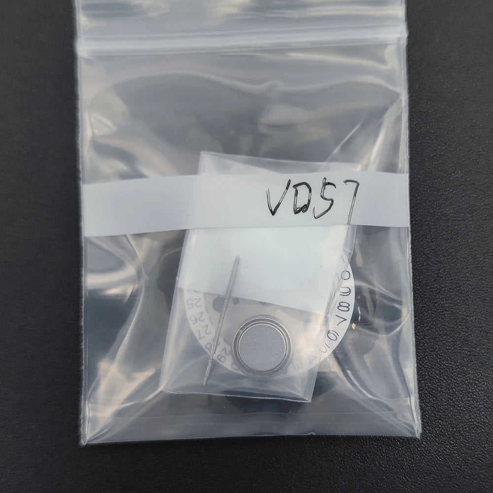 Japan Original VD57 VD57C Chronograph Quartz Watch Movement 3H White Date Standard Chrono 1/10 sec/sec/60 min Mod Replace Parts