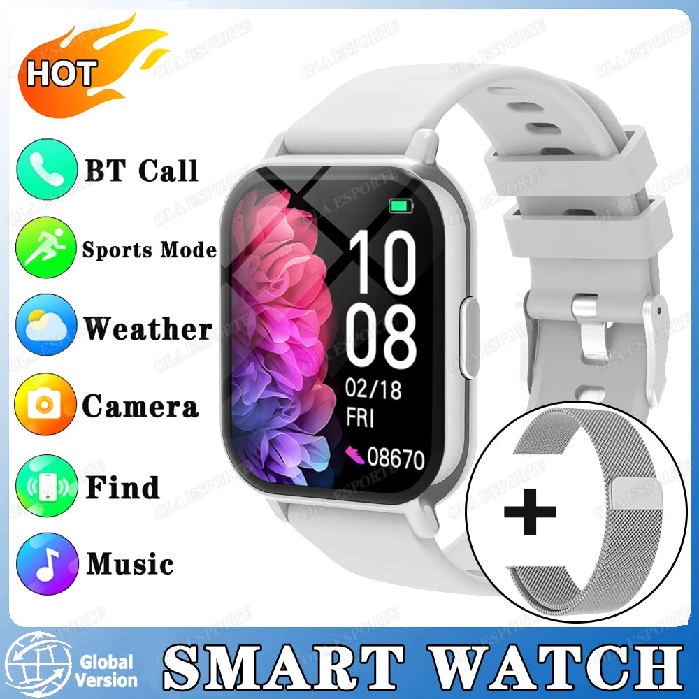 New Women Bluetooth Call Smart Watch Heart Rate Menstrual Tracking Health Smartwatches Waterproof Men Smartwatch For Android IOS