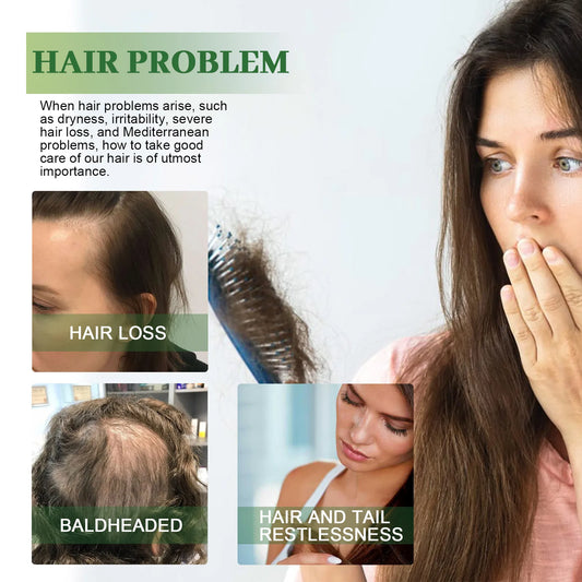 Rosemary Mint Hair Growth Oil Hair Roots Scalp Treatment Improve Androgenetic Alopecia Scalp Care Serum Strengthen Hair Roots