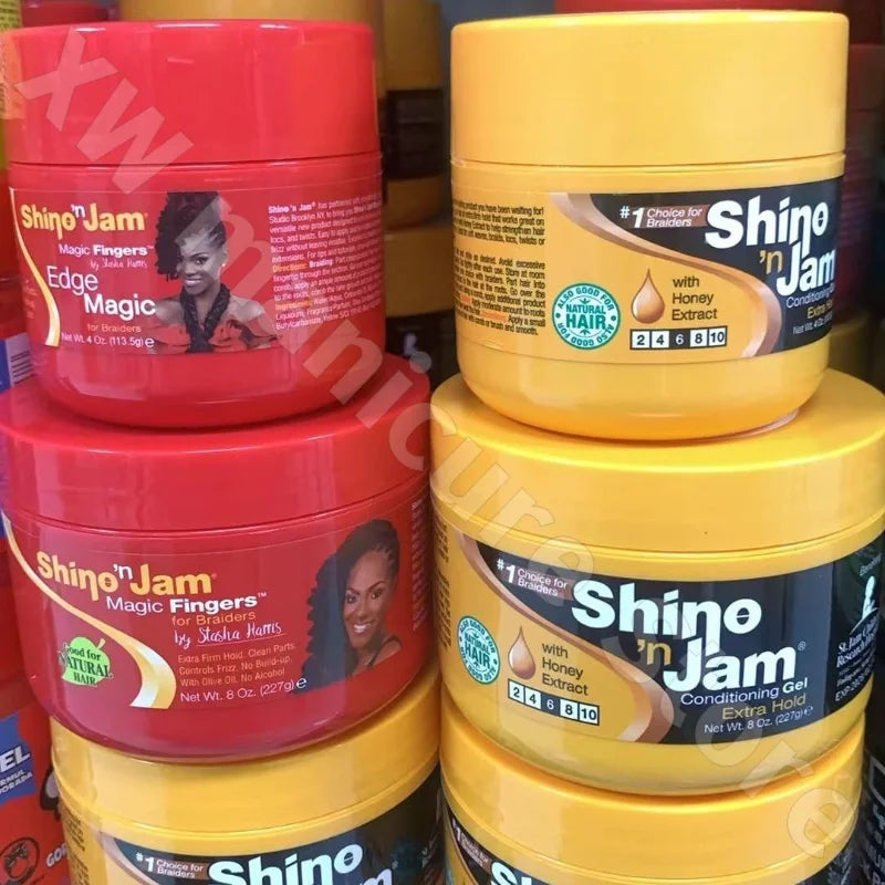Shine and Jam Edge Control Hair Wax Dreadlocks Gel Braid Hair Moisturizing Styling Oil Nourishing and Smooth