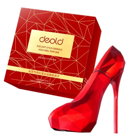 High heels women's perfume 3 pieces three-color high heels release women's charm romantic grass flower perfume, gift perfume for