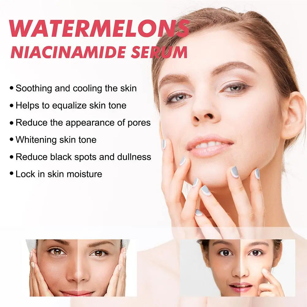 1/3pcs Watermelon nicotinamide Light Bulb serum deep Moisturizing Skin Brightening Face lightning Essence skin care for women