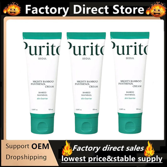 For Purito Centella Asiatica Facial Serum 100ml Bamboo Extract Panthenol Intensive Cream Soothing Moisturizing Repair Cream