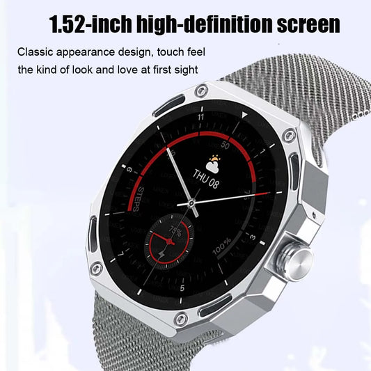 Business Smart Watch Watch Men 1.53 HD Screen Full Always On Display Bluetooth Call Custom Photo 3D UI Smart Watch Women Outdoor