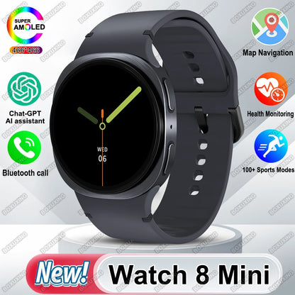 2025 New Watch 8 Mini GPS Track Smart Watch Men Women Map Navigation Bluetooth Call NFC IP68 Waterproof Compass Sport Smartwatch