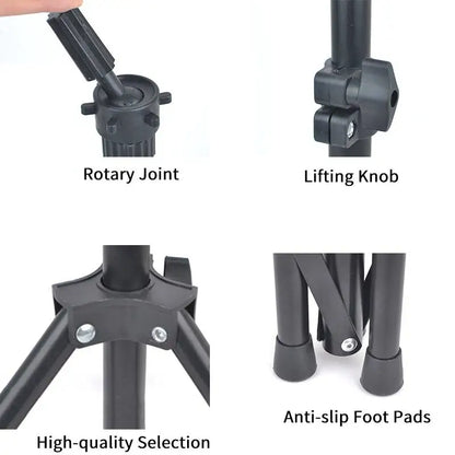 Wig Stands Female Mannequin Head with Tripod Stand Model Practical Dummy Foam Head Lightweight Durable Portable Wig Head