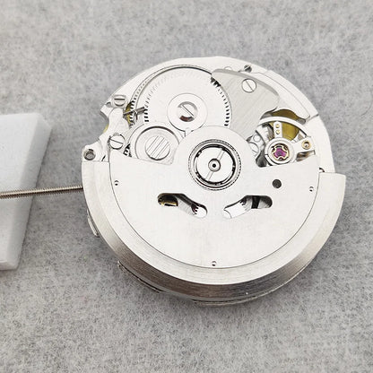 China NH36 Movement Can Replace Japanese NH36 Movement At 3 o'clock White Double Date High Accuracy Automatic Mechanical NH36A