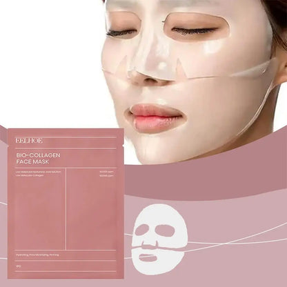 5pcs Bio-Collagen Face Mask Deep Moisturizing  Hydrating Overnight Hydrogel Facial Mask VC Whitening Anti aging Skincare