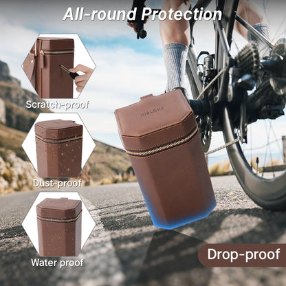 HiBLOKS For RayBan Meta Wayfarer Skyler Headliner AI intelligent Glasses Portable Bag Sunglasses PU Leather Hard Protection Box