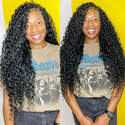 Alibele Hair Bulk Hair For Braiding 100% Real Human Hair Deep Curly Hair For Boho Braids 12A Grade Hair 95g-105g Natural Color