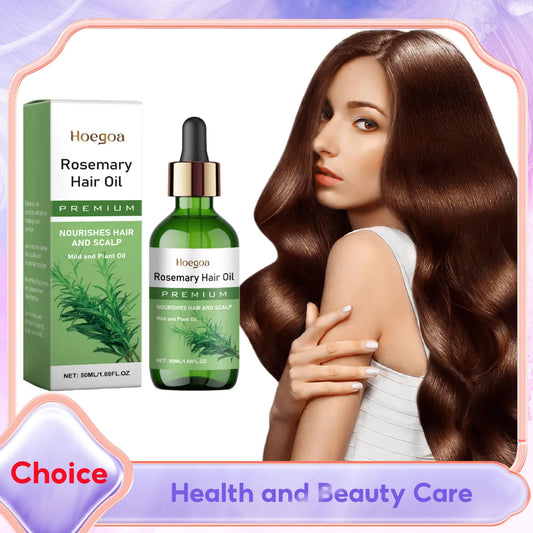 Rosemary Hair Oil for Hair Growth Growing Thicken Scalp Treatment Nourishing Volumizing Anti-Breakage Hair Strengthening Serum