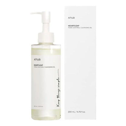 ANUA Heartleaf Pore Control Cleansing Oil Pore Control And Black Point Removal Facial Cleanser Ideal For Daily Use 200ml New