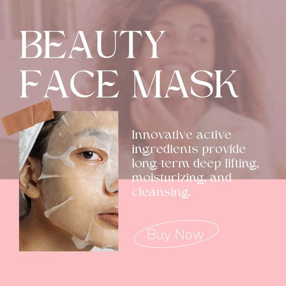 5pcs Bio-Collagen Face Mask Deep Moisturizing  Hydrating Overnight Hydrogel Facial Mask VC Whitening Anti aging Skincare