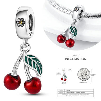 Hot Sale 925 Silver Charms Beads Perfume Animal Butterfly Pendants Fit Original Bracelet DIY Jewelry