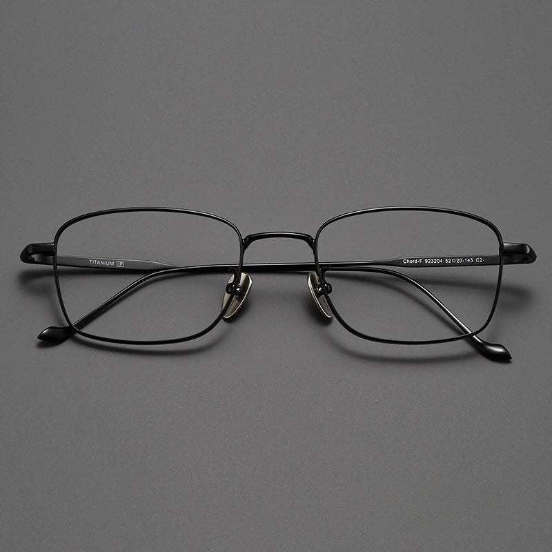 FIRADA Fashion Comfort Square Glasses Retro Pure Titanium Eyewear Optical prescription Eyeglasses frames For men women 923204-C