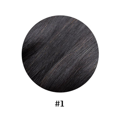 One Piece Clip in Hair Extensions Human Hair Dark Black Clip in Human Hair 24inch 3/4 Full Head Straight Remy Hair 5 Clips