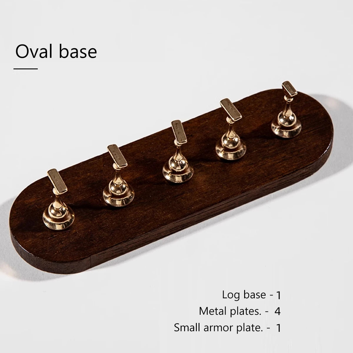 RS NAIL Wooden Nail Practice Stand False Nail Tip Display Base Holder Gel Polish Exercise Showing Shelf Manicure Supplies Set