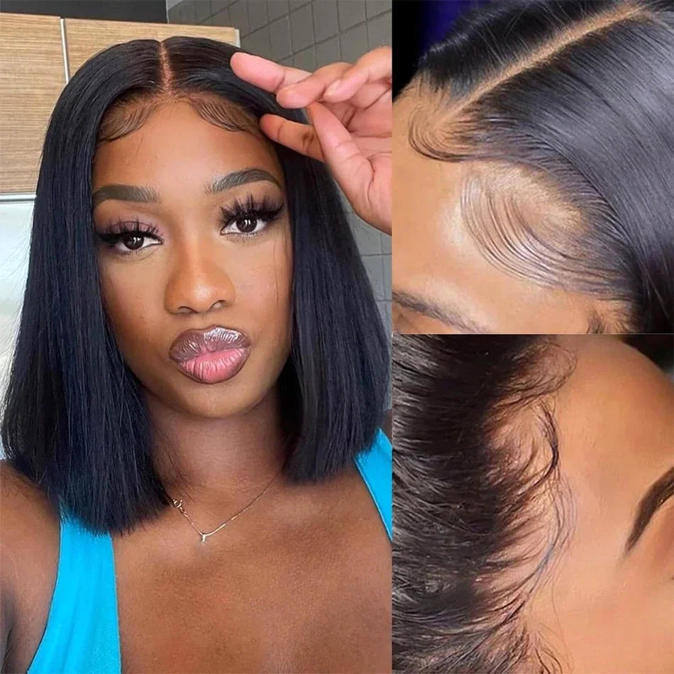 ISHINE Loose Deep Wave Glueless 13x4 Ready to Wear Lace Closure Wig 180% Pre Plucked Water Curly Transparent Human Hair Wigs