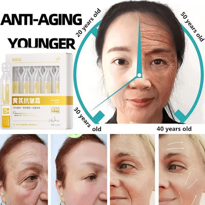 Astragalus Instant Wrinkle Remover Essence Fade Fine Lines Face Serum Anti Aging Firming Lifting Whitening Korean Skin Care