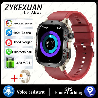 2025 For Xiaomi New Rugged Military GPS Smart Watch Men Bluetooth Call Health Monitoring AI Voice Sports Waterproof Smartwatches