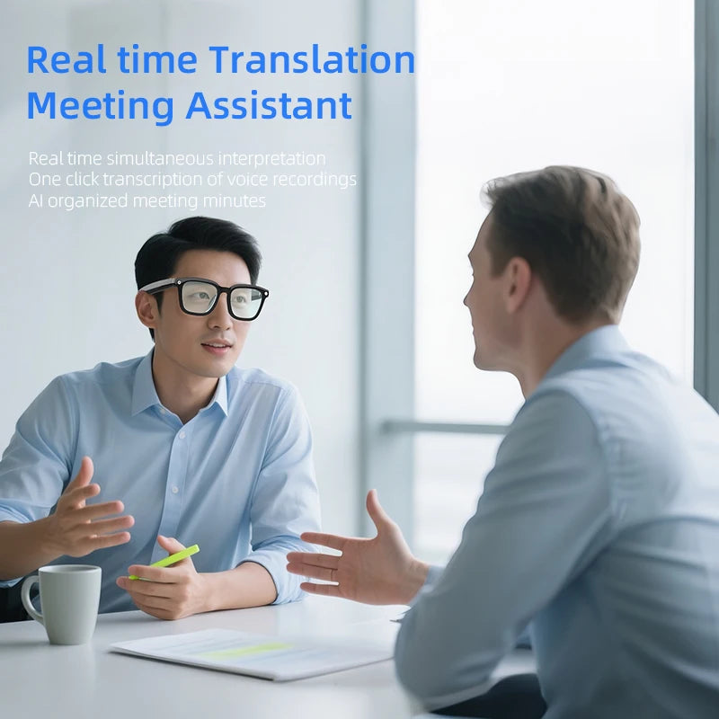 800W Camera Smart Glasses AI Conversation 1200P Video Recorder Music Earphone Wireless Call UV Protection Lenses for Xiaomi 2025