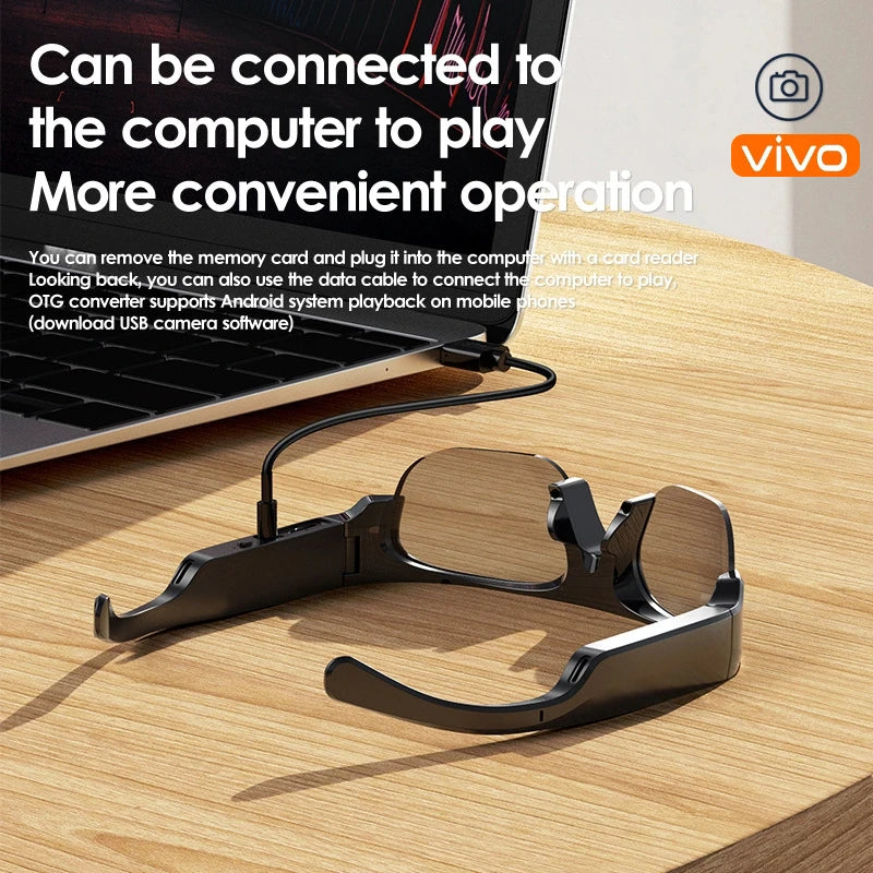 Vivo Smart Glasses Bluetooth Camera Outdoor Multifunctional Sports Player Waterproof Anti-UV For Men Women Sunglasses G300 New