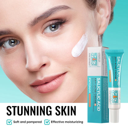 Salicylic Acid Acne Treatment Face Cream Repair Pimple Spots Deep Cleaning Pore Shrinking Anti-acne Scar Oil Control Moisturizer
