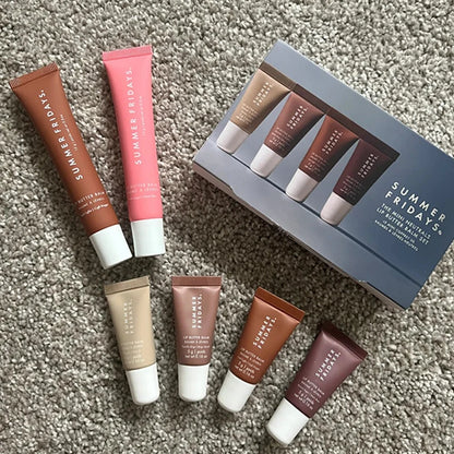 Summer Fridays Lip Balm Moisturizing Mirror Lip Gloss Lip Pink Sugar Coffee Cake Smell Vanilla Lipstick Transparent Oil Makeup