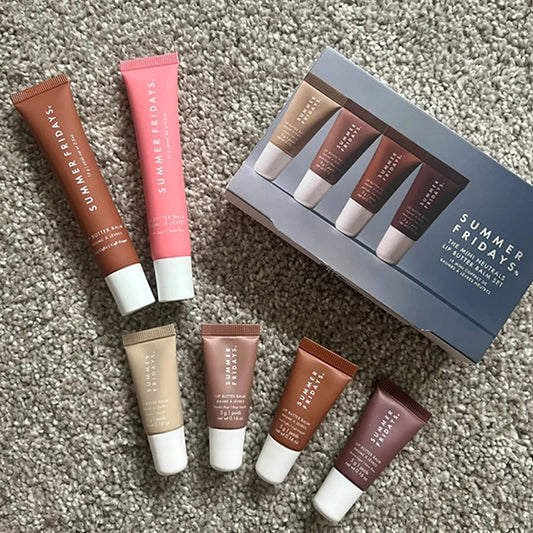 Summer Fridays Lip Balm Moisturizing Mirror Lip Gloss Lip Pink Sugar Coffee Cake Smell Vanilla Lipstick Transparent Oil Makeup