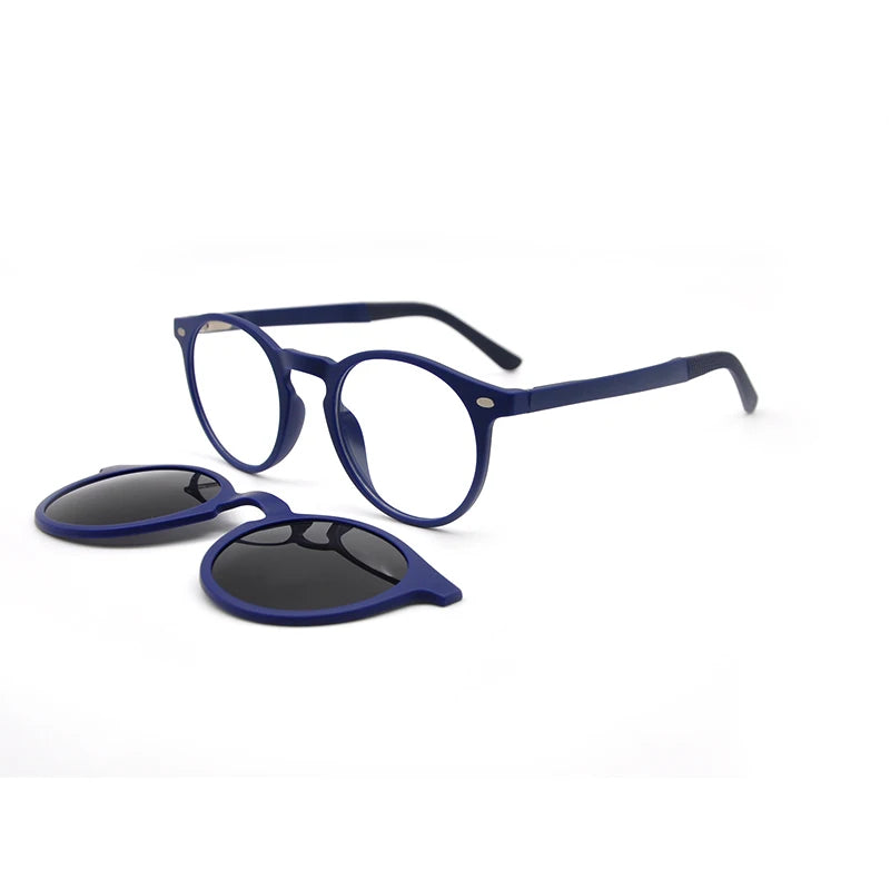 KANDREA Round Vintage Sunglasses Women Man Magnetic Glasses Clip on Brand Designer 2022 Optical Myopia Eyeglasses Frame S2034