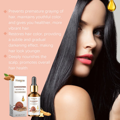Grey Hair Treatment Serum Restore Natural Hair Color Anti Frizz Damaged Nourishing Scalp Hair Roots Healthy White To Black Hair