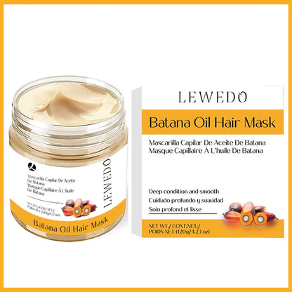 Lewedo Batana Mask Traction Alopecia Thicken Oil Hair Conditioner Oil Hair Care Strengthening Grease Anti Break Repair Care