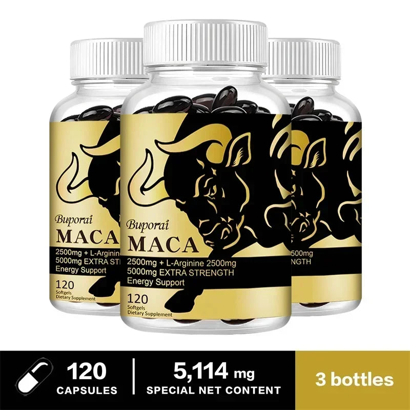 Maca Root Supplement - Boost Endurance & Strength, Relieve Fatigue and Promote Blood Circulation, Promote Muscle Growth