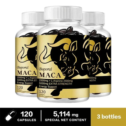 Maca Root Supplement - Boost Endurance & Strength, Relieve Fatigue and Promote Blood Circulation, Promote Muscle Growth