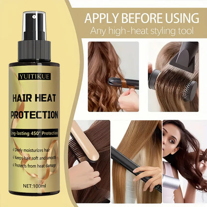 YUITIKUE Hair Oil deeply moisturizes hair, making it soft and smooth, and protects it from heat damage.