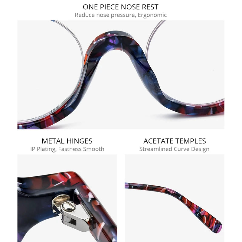 HEPIDEM Acetate Glasses Men Brand Designer Round Women Nerd Eyeglasses Frame Japanese Handmade Spectacles Vintage Eyewear 9191