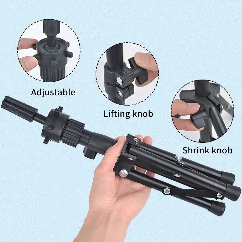 Wig Stands Female Mannequin Head with Tripod Stand Model Practical Dummy Foam Head Lightweight Durable Portable Wig Head