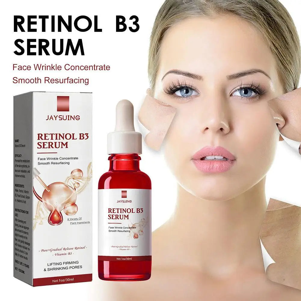 Retinol Facial Serum Skin Whitening Anti-aging Vitamin C B3 Rich Wrinkle Removal Moisturizing Serum Firming Skin Care