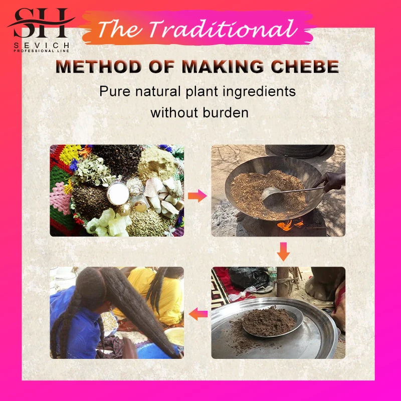 SEVICH Chad Chebe Oil Hair Regrowth Growth Oil Anti Hair Loss Chebe Butter Hair Mask Deeply Moisturization Repair Damaged Hair